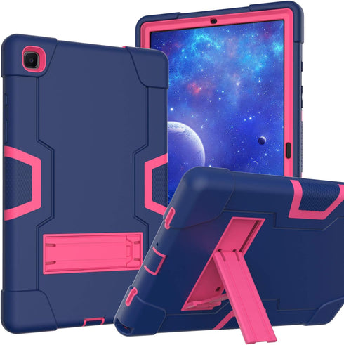 for Samsung Galaxy Tab A7 10.4 Case 2022, Slim Heavy Duty Silicone High Impact Protective Kickstand Case for Galaxy Tab A7 10.4 inch 2020 2022 (SM...