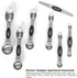 Magnetic Measuring Spoons Set Stainless Steel with Leveler, Stackable Metal Tablespoon Measure Spoon for Baking, Cups and Spoon Set Kitchen Gadget...