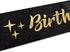 Birthday Bitch' Sash, Crown Tiara & Party Supplies Kit - Black Glitter Sash, Women's Birthday Gifts...