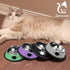 3Pcs Cat Bowls Non-Slip Stainless Steel Small Cat Food Bowl Unbreakable Thick Rubber Base Easily Clean Lovely Color...