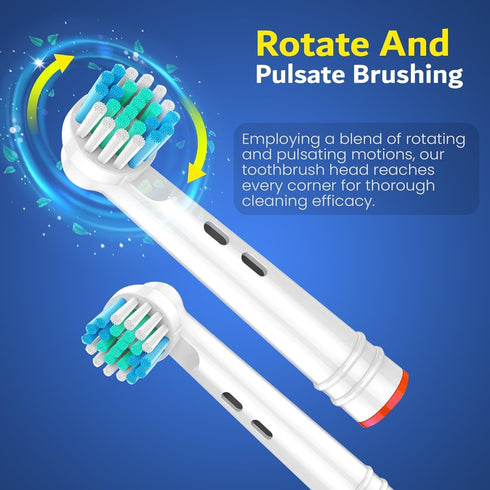 Replacement Toothbrush Heads for Professional Electric Toothbrush Heads, Heads Refill Precision Clean Brush Compatible with Oral-B 7000/Pro 1000/9...