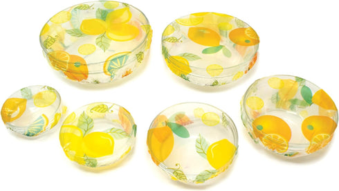 NORPRO Plastic Bowl Covers, 6 Piece Set, 3-Inch to 10-Inch, Multicolored...