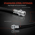 A-Premium Rear Driver Inner Brake Hydraulic Hose Compatible with Select Ford Models - F-250 Super Duty/F-350 Super Duty 2011-2016, F-450 Super Dut...