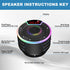 Bluetooth Speakers, IPX7 Waterproof Shower Speaker, Portable Speaker with LED Display, FM Radio, Suction Cup, Light Show, Built-in Mic, Best Gifts...