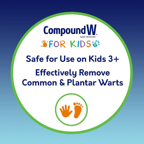 Compound W One Step Wart Remover Strips for Kids, 10 Medicated Strips for Wart Removal, 2 Pack...