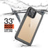 inkolelo Compatible with iPhone 12 Pro Waterproof Case, Built-in Screen Full-Body Protector with Floating Strap IP68 Waterproof Case for iPhone 12...