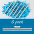 BATTIFE It's a Boy, 6Pack Gender Reveal Confetti Wands, Tissue Paper Confetti Flick Flutter Sticks for Baby Boy Born Shower Party Decorations Supp...
