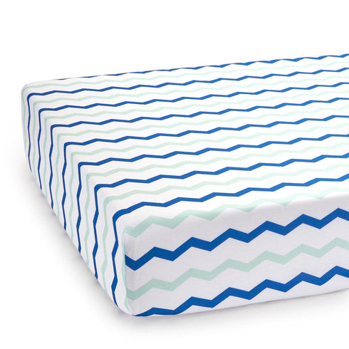 TILLYOU Baby Crib Sheets for Boys Girls, Fitted Crib Sheet 1 Pack for Standard Crib and Toddler Mattresses, Super Soft Toddler Bed Sheets, 28" x 5...