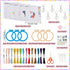 INFUNLY 6 Stamped Cross Stitch Kits for Animal Pattern DIY Embroidery Kits for Beginners with Instruction for Christmas Backpack Charms, Ornaments...