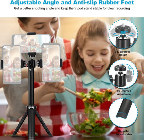 NexiGo Lightweight Mini Tripod for Camera/Phone/Webcam, Extendable Stand, for NexiGo Logitech Webcam C920 C922 C925e C922x C930e C930 C615 Brio an...