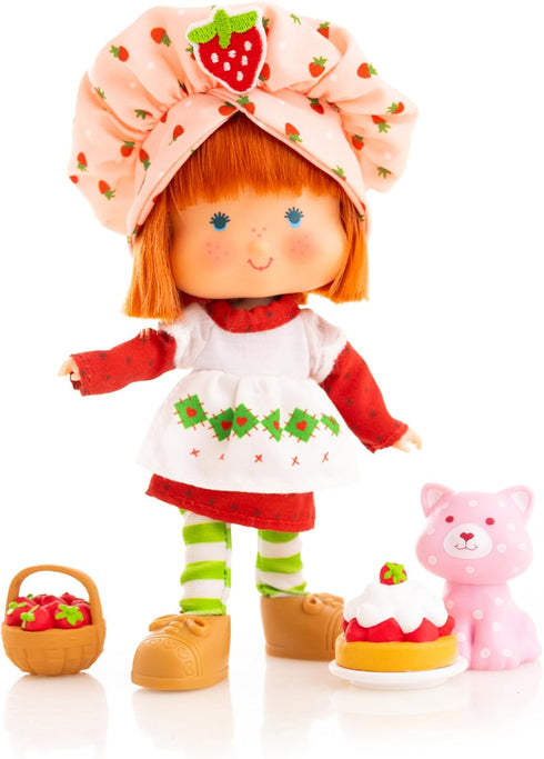 Strawberry Shortcake 'Limited Edition' Classic Version Strawberry Shortcake 5.5-inch Poseable Fashion Doll with 4 Surprise Reveal Accessories- SDC...