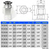 TAILONZ PNEUMATIC Male Straight 4mm Tube OD x 1/8 Inch NPT Thread Push to Connect Fittings PC4-N1 (Pack of 2)...
