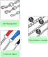 Chain Leash Metal Dog Leash Chrome Plated with Soft Padded Handle for Medium Dogs.(M, Blue Handle)...
