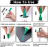 Green Paint Pens Permanent Markers - 2 Pack Paint Markers for Metal, Rubber,Wood, Rocks, Canvas, Plastic, Dark Surface, Craft Art Supplies, Medium...