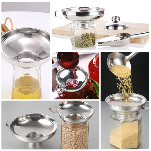 Canning Funnel for Kitchen Use, Wide Mouth Funnel for Mason Jars, Large Canning Funnels for Filling Bottles...