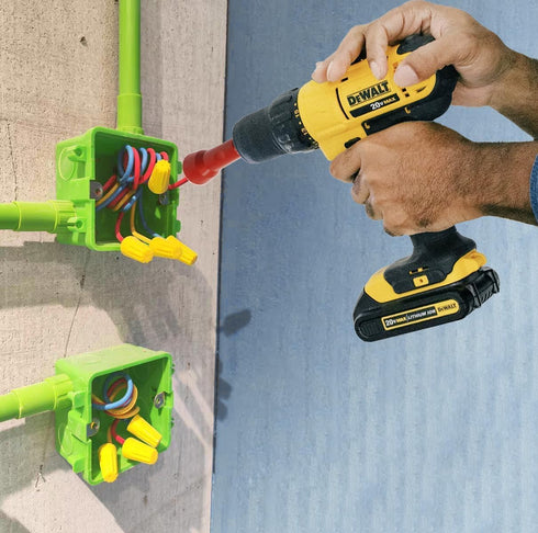 Wire Twister Tool for Drill, Electrical Wire Twister tool,1PCS Red - Fast Wire Twisting Tool,Wiring Tools,Connector Driver With 1/4 In Chuck,Enhan...