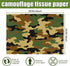 100 Sheets 20 * 14 Inches Camo Tissue Paper for Gift Wrapping, Green Black Camouflage Tissue Paper for Gift Bags for Birthday Camping Themed Party...