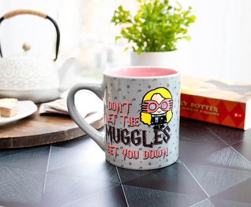 Silver Buffalo Harry Potter Don't Let the Muggles Get You Down Ceramic Mug, 14 Ounces...