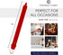 Colonial Candle Unscented Taper Candle, Classic Collection, Red, 8 In, Pack of 12 - Up to 6 Hours Burn...