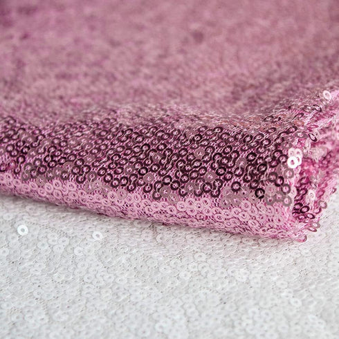 JYFLZQ Rose Pink Sequin Table Runner 12" x 72" Sparkly Pink Metallic Table Runner Glitter Sequin Runner for Table Birthday Party Event Decorations...