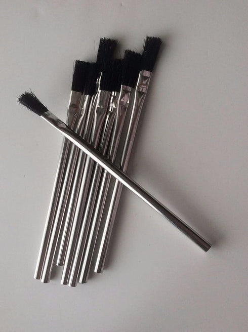 Pro Grade - Acid Brushes - 72 Count 3/8" Boar Hair Acid Flux Brushes...