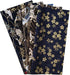5PCS Cotton Pattern Fabric Fabric Bundles Small Flower Pattern Japanese Style Fabric for Crafts Sewing Quilting Patchwork Face Protection (Gold Pi...