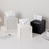 Tissue Box Cover PU Leather Tissue Holder Square Facial Tissue Case Facial Paper Organizer Dispenser for Bathroom, Vanity Countertop, Tabletop, Ca...