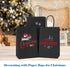 GSSUSA Kraft Paper Gift Bags 5.25x3.75x8'' 20 Pcs, Black Paper Bags with Handles, Bulk Kraft Gift Bag for Shopping, Craft, Grocery, Party, Retail,...