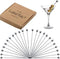 Premium Stainless Steel Cocktail Picks - 24 Pack / 4 Inch - Cocktail Skewers for Drinks...