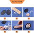 PH PandaHall 24pcs 30x40mm Pendant Trays for Jewelry Making Black Oval Blank Bezel Pendant Trays Settings and Glass Cabochon Memorial Photo Charms...