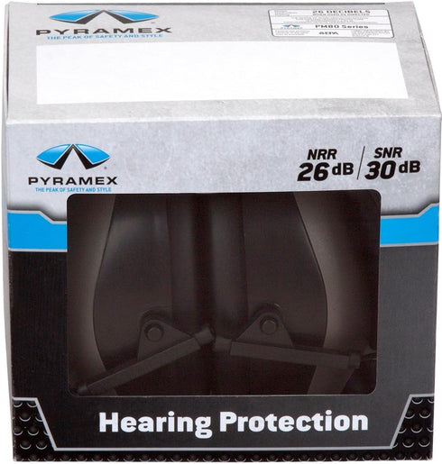 Pyramex PM80 Series Earmuff Individually Packaged NRR26dB Gray...