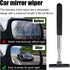 1PCS Rear-View Mirror Wiper - Squeegee Cleaning Tool Multipurpose 98cm/38.6inch Long HandleRetractable T-Plate Plate Rearview Mirror Wiper Dust Re...