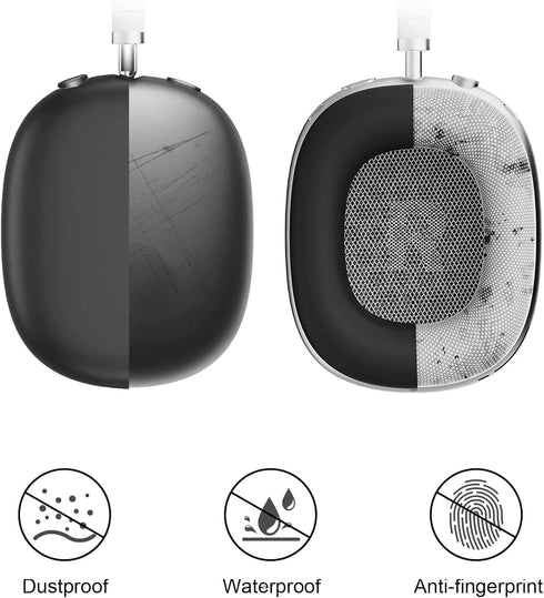 3 in 1 Silicone Case Cover Compatible with Apple Airpods Max Headphones, Anti-Scratch Ear Pad Case Cover Ear Cups Cover and Headband Cover Compati...