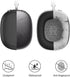 3 in 1 Silicone Case Cover Compatible with Apple Airpods Max Headphones, Anti-Scratch Ear Pad Case Cover Ear Cups Cover and Headband Cover Compati...