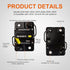 250 Amp Circuit Breaker with Manual Reset for Car Marine Trolling Motors Boat ATV Manual Power Protect for Audio System Fuse, 12V-48V DC (250A)...