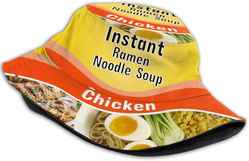 Instant Ramen Noodle Unisex Bucket Hat Summer Travel Beach Sun Hats Outdoor Cap...