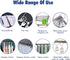 24 Pack Shower Curtain Rings,Rust Proof Shower Curtain Hooks for Bathroom,Circular Decorative Shower Curtain Rings and Hooks for Shower Rod,Metal ...