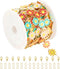 YOUBEIYEE 9.8 Feet/3M Colorful Daisy Flower Chain Bulk Gold Plated Brass Chains for Jewelry Making Enamel Floral Chain Roll Women Necklace Bracele...