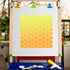 GORGECRAFT Honeycomb Stencil Templates 30x30cm Large Washable Reusable Plastic Square Stencil Sign for Painting on Wood Wall Scrapbook Card Floor ...