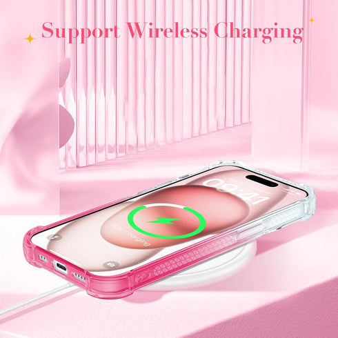 Ruky for iPhone 15 Case, with Screen Protector Glitter Sparkle Flowing Quicksand Waterfall Flexible Soft TPU Protective Women Girls Phone Case for...
