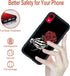 FANXI Rose Hand Phone Case for iPhone Xr 6.1 Inch - Shockproof Protective TPU Aluminum Cute Cool Skull Rose Phone Case Designed for Skeleton iPhon...