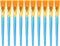 AIEX 10pcs Flat Paint Brushes 1 Inch Wide, Watercolor Acrylic Paint Brush Bulk Synthetic Nylon Oil Painting Brushes for Artists Professional Amate...