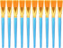 AIEX 10pcs Flat Paint Brushes 1 Inch Wide, Watercolor Acrylic Paint Brush Bulk Synthetic Nylon Oil Painting Brushes for Artists Professional Amate...