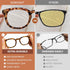 AQWANO Computer Reading Glasses Blue Light Blocking -4 Pack Round Frames Anti Blue Ray Reduce Eyestrain Readers Glasses Men/Women,1.25...