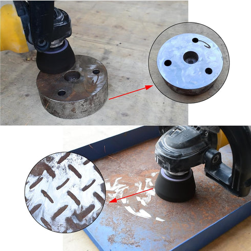 3 Inch Grinding Stone Wheel for Metal,50 Grit Aluminum Oxide Flaring Grinding Cup Wheel for Rust Removing Deburring Polishing with 5/8"-11 Threade...