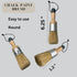 Chalk Wax Paint Brush – 2 PCs 1 Flat Paint Brushes for Furniture Painting 1 Round Chalk Wax – Bristle Paint Brushes Set Suitable with Any Chalk Pa...