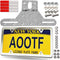 Aootf Trailer License Plate Bracket Holder- Truck/RVs/Boats Aluminum Car Tag Holder and Stainless Steel Chrome Frame, Universal License Plate Ligh...