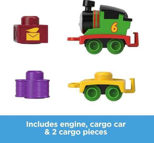Thomas & Friends Toddler Toy My First Percy Push-Along Train with Stacking Cargo for Kids Ages 18+ Months...