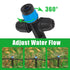 Drip Irrigation Emitters Fan Shape with Stake Adjustable 360Deree Fan Sprayer with Lock Barbed Ideal for (4-7mm) Garden Hose Watering System(25Pcs...