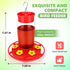 Hummingbird Feeder, Hummingbird Feeders for Outdoors Hanging ant and Bee Proof, Humming Birds Feeders for Outside, Plastic Hummingbird Feeder, Hum...